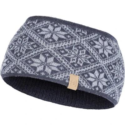 Afbeelding van Ivanhoe gebreide hoofdband van wol Freya Forever Blue One Size Donker Blauw