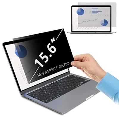 Afbeelding van PaceBid Privacy Filter Screen Protector voor Laptop Computers (15,6 inch), Anti Glare/Anti Spy Film 15,6 inch breedbeeld Notebook (15,6, 16:9 Beeldverhouding)