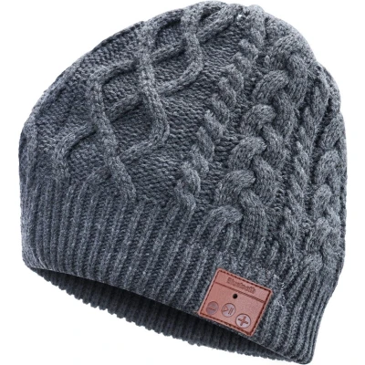 Afbeelding van Bluetooth muts Blauw muziek met ingebouwde koptelefoon beanie voor en bellen