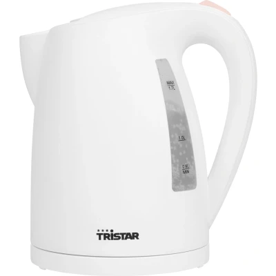 Afbeelding van Tristar Waterkoker WK 1345 1.7 L 2200W Wit Kort kookproces Uitneembare filter voorkomt kalkaanslag