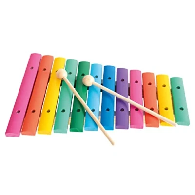 Afbeelding van Bino Xylofoon 12 toons Junior 33 Cm Metaal/hout 3 delig