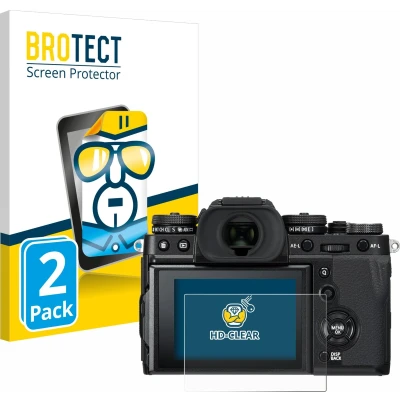 Afbeelding van BROTECT (2 Stuks) Schermbeschermer voor Fujifilm X T3 Screen Protector Transparant