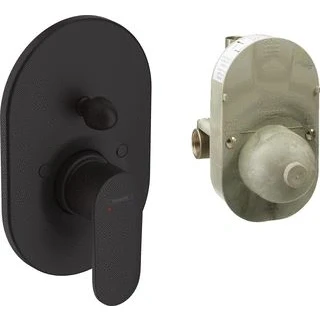 Afbeelding van hansgrohe vernis blend a ngreeps inbouw badmengkraan set mat zwart 71473670