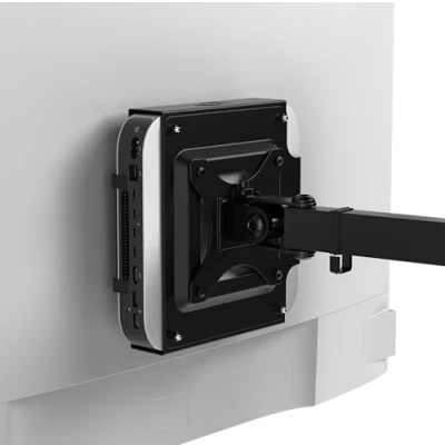 Afbeelding van HumanCentric Dubbele VESA montage compatibel met Mac Mini, aangepaste Mini Mount Mounts achter monitor monitorarm, hoes houder voor en