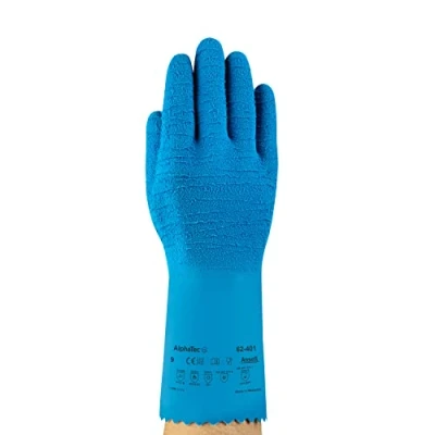 Afbeelding van Handschoen Versatouch 62 401 Blauw Maat 9 Latex per 48