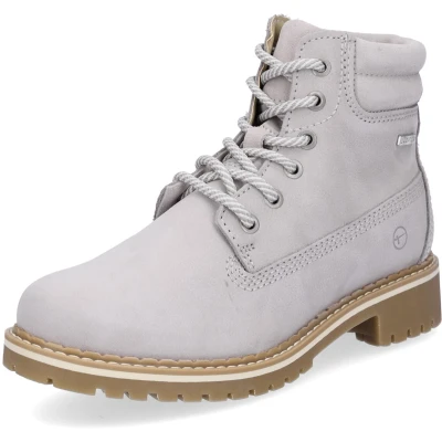 Afbeelding van Tamaris dames leren veterboot grijs