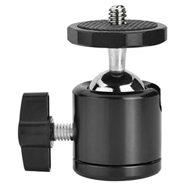 Afbeelding van Balhoofd 360 Swivel Dslr Camera Statief 1/4 &quot;Schroefbevestiging Graden Draaibare Kop Voor Statieven Monopods(Zwart)