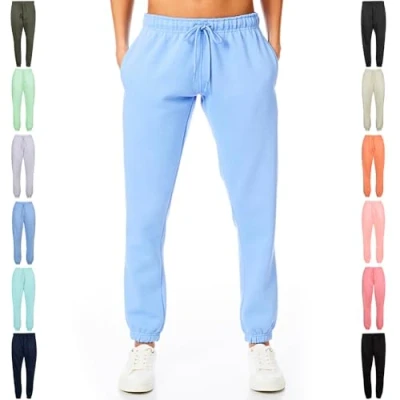 Afbeelding van Light &amp; Shade LSLPNT006 Dames Pastel Brights Loungewear Joggingbroek Bodems Paars