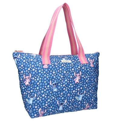 Afbeelding van Stitch Famous Floral Shopper Blauw &amp; Angel Bloemen