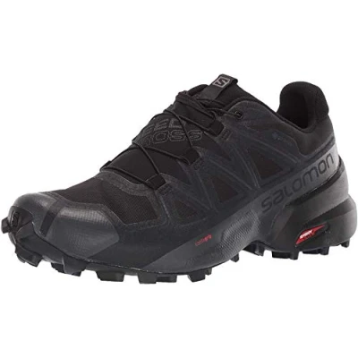 Afbeelding van Salomon SPEEDCROSS GORE TEX heren Hiking Shoe,Black / Black Phantom,44 2/3 EU