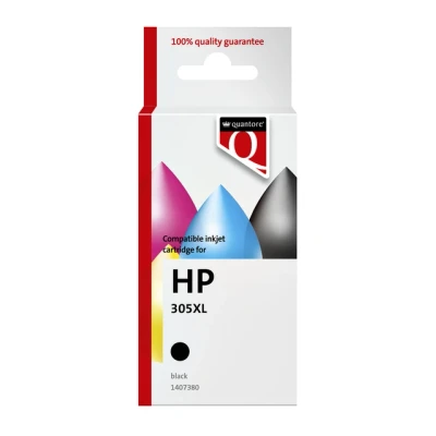 Afbeelding van Inktcartridge quantore hp 305xl zwart 1 stuk