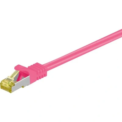 Afbeelding van Netwerkkabel Cat7 S/FTP 2 meter (100% koper, LSZH, Roze)