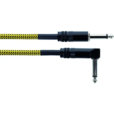 Afbeelding van Cordial EI 1,5 PR TWEED YE Instrumenten Aansluitkabel [1x Jackplug male 6,3 mm (mono) 1x (mono)] 1.50 m Zwart, Geel