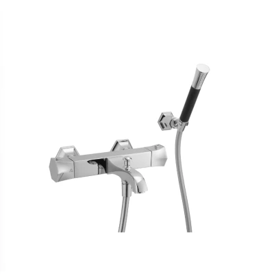 Afbeelding van Cisal Cherie bad douche thermostaatkraan Goud CED2701024