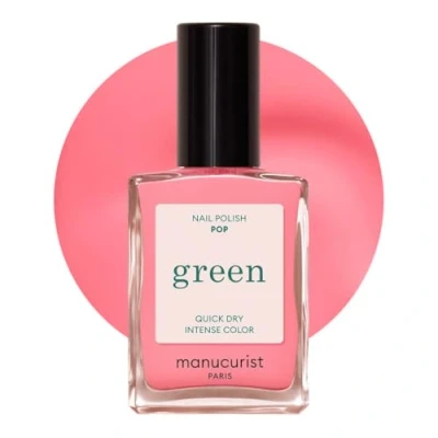 Afbeelding van Manucurist Green Nail Polish Pastel Pink Klassieke, natuurlijke 9 vrije nagellak Pop Veganistische met ingrediënten (84%) Manicure Nagelverzorging 15 ml