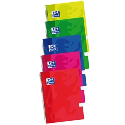 Afbeelding van Schrift Oxford Multicolour A4 5 Stuks