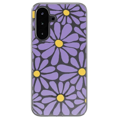 Afbeelding van imoshion hoesje Geschikt voor Samsung Galaxy A56 Design Tropical Violet Flowers Connect