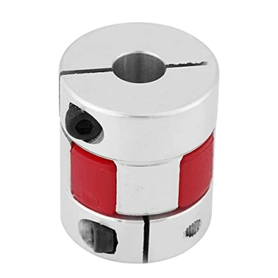 Afbeelding van Walfront pruimvormige elastische koppeling, 8 mm tot 12 mm, aluminium koppelingsas, stappenmotoraansluiting (8 mm)