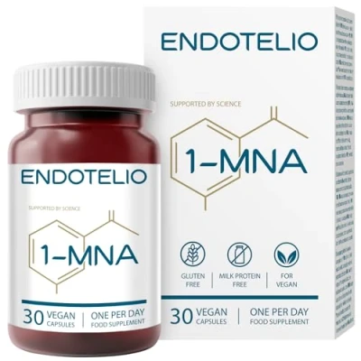 Afbeelding van Endotelio 1 MNA, anti veroudering, optimaliserend NAD+ Biohacking supplement, ondersteuning voor cellulaire gezondheid, wetenschappelijk geformuleerd met verbeterde biologische beschikbaarheid, 30 cap