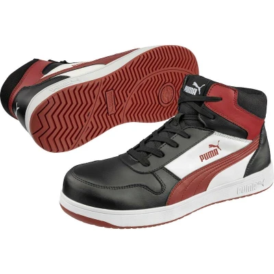 Afbeelding van Puma Frontcourt Black/White/Red S3L 630050 Zwart/Wit 45