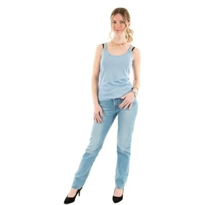Afbeelding van Morgan THIN Straps Top, Dames, Maat: Small, Bleu ciel