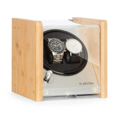Afbeelding van Hanoi 2 horlogeopwinder, twee horloges, 3 snelheden, 4 modi, bamboe