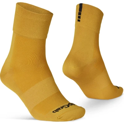 Afbeelding van GripGrab Lightweight SL Performance Zomer Fietssokken 1 Paar Coolmax Wielersport Sokken Regular Cut Mosterd Geel Unisex Maat XS (35 38)