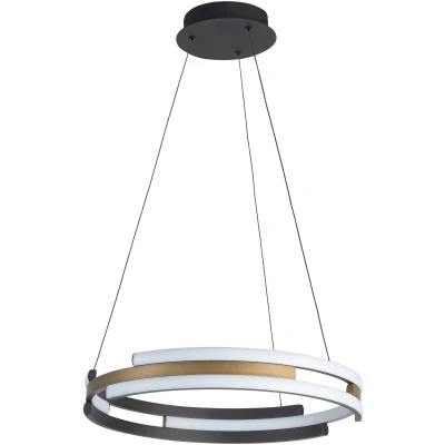 Afbeelding van Modern Industrieel Hanglamp Ø45 cm Zwart/Goud Orion