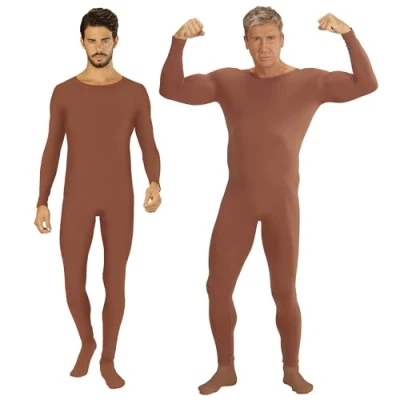Afbeelding van Widmann Dans &amp; Entertainment Kostuum Unicolor Bodysuit Lichaamskleur Man beige XL Carnavalskleding Verkleedkleding