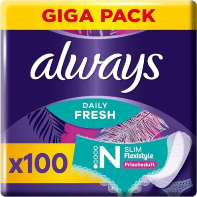 Afbeelding van Always Daily Fresh Inlegkruisjes Normal Slim Flexistyle 100 stuks