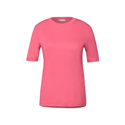Afbeelding van Street One Basic Tshirt basic, Dames, Maat: 40, Rosa