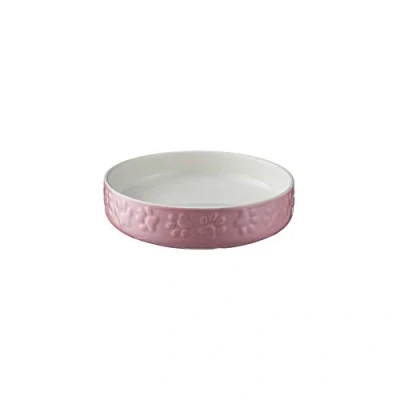 Afbeelding van Mason Cash Colour Mix Roze Steengoed Kattenschotel, 13 cm