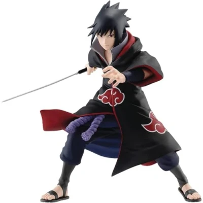 Afbeelding van Banpresto Sasuke Uchiha IV Naruto Shippuden Actiefiguur, vibratiesterren, 15 cm, meerkleurig, verzamelfiguur, ideaal voor anime fans