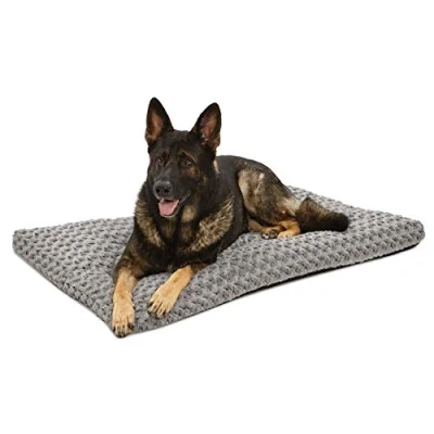 Afbeelding van MidWest Homes for Pets Ombré Swirl pluche huisdierbed, 121,92 cm lang huisdierbed voor extra grote hondenrassen, 40648 SGB, grijs