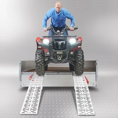 Afbeelding van Datona Extra Verstevigde Oprijplaat Voor Motoren 225cm 2 Stuks (225 x 28 8 cm per stuk)