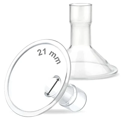 Afbeelding van Maymom Myfit 21 mm schilden; compatibel met Medela borstkolf Personalfit, Freestyle, Harmony, Maxi, Freestyle Flex Connector; Aansluiten op Widemouth/Smalle Connector, 2 stuks