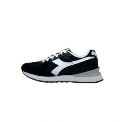Afbeelding van Diadora Fenice Sneakers laag, Heren, Maat: 41, Black Leer en textiel