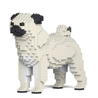 Afbeelding van JEKCA Pug 01S M03 bouwstenen, sculpturen om te bouwen, verzamelen, perfect cadeau idee