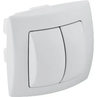 Afbeelding van Geberit pneumatische handdrukker 2 toets bediening inbouw glans 240 572 ka 1