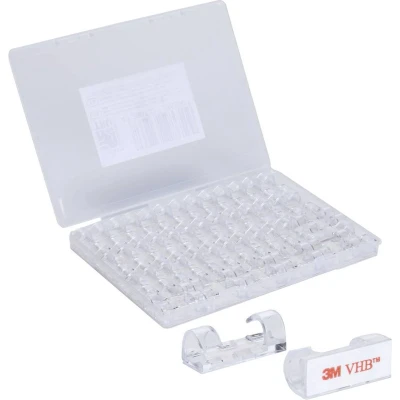 Afbeelding van TRU COMPONENTS T24CA076 Kabelhouder Zelfklevend TC 12888576 Bundel Ø (bereik) 5 tot 9 mm Transparant 50 stuk(s)
