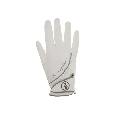Afbeelding van BR Rijhandschoen Torino synthetisch leer 8.5 Wit