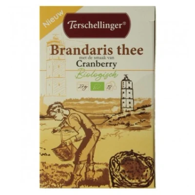 Afbeelding van Terschellinger Zwarte thee cranberry bio 18 zakjes