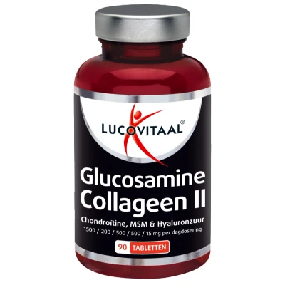 Afbeelding van Stapel tot 60% korting Lucovitaal Glucosamine Collageen Type II 90 tabletten
