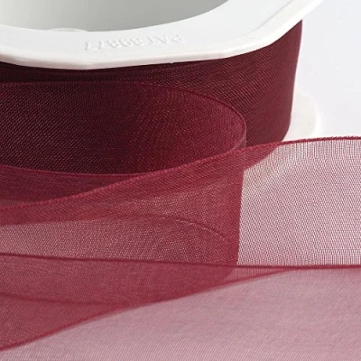 Afbeelding van Italian Options Organza Lint 15mm x 20M Bordeaux