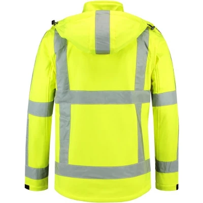 Afbeelding van Tricorp Hi Vis Softshell Jas RWS 403003 Geel Maat M