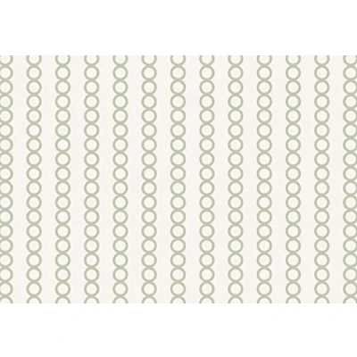 Afbeelding van Melody Jane Poppenhuis groene retro cirkel naadloze patroon miniatuur print behang 1:12