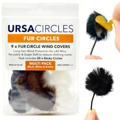 Afbeelding van Ursa Straps 9x Fur Circles + 30x Stickies multipack (3xzwart/3xbruin/3xwit)