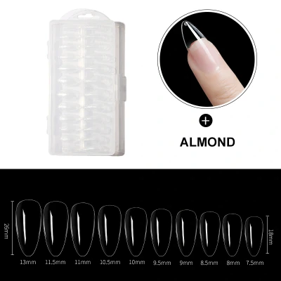 Afbeelding van Dermarolling Nageltips Almond 10 maten 240 stuks