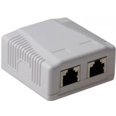 Afbeelding van ACT Modulair opbouwdoos shielded 2 voudig CAT6A