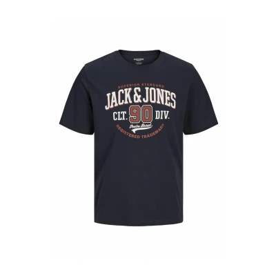 Afbeelding van Jack &amp; Jones Tshirt print, Heren, Maat: 6XL, Dark navy